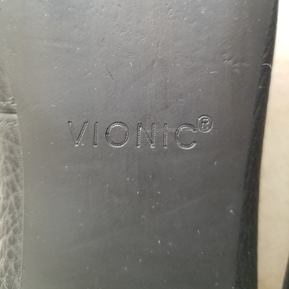 Vionic Women's Noah Genuine Leather Toe Flats Casual Classy Classic EUC 7.5 - Picture 9 of 13